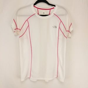 The North Face /// White and Pink Voltage Tee